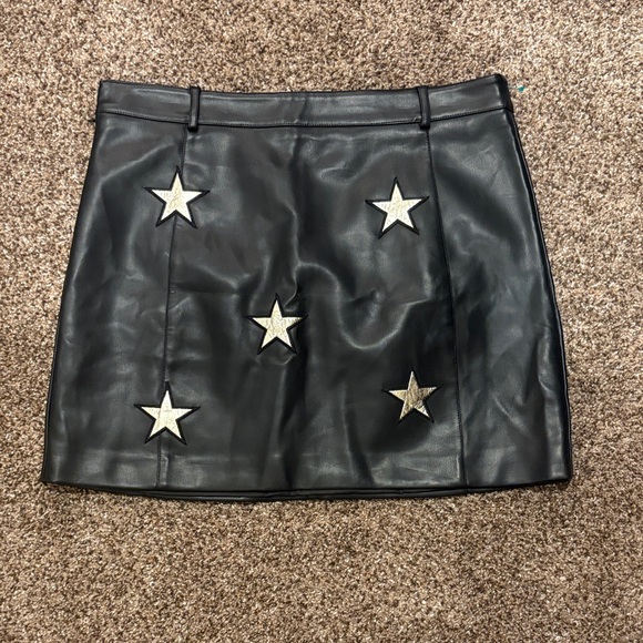 Nasty Gal Dresses & Skirts - Nasty Gal Black Mini Skirt with Star Details